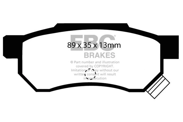 Kit de plaquettes de frein, frein à disque EBC Brakes DP5642/2NDX