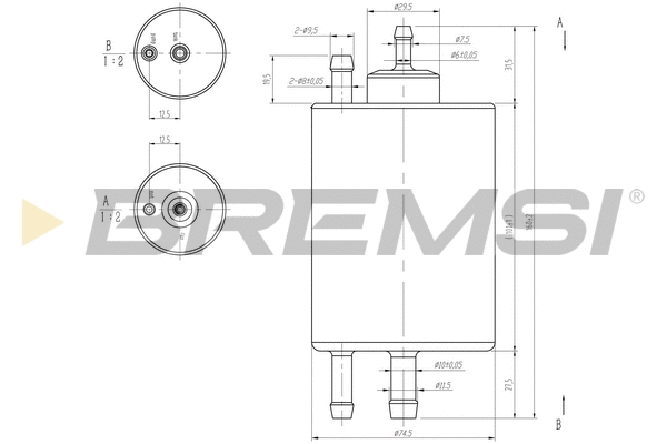 Filtre à carburant BREMSI FE0847