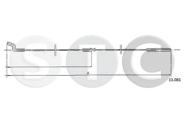 Câble d'accélération STC T483810