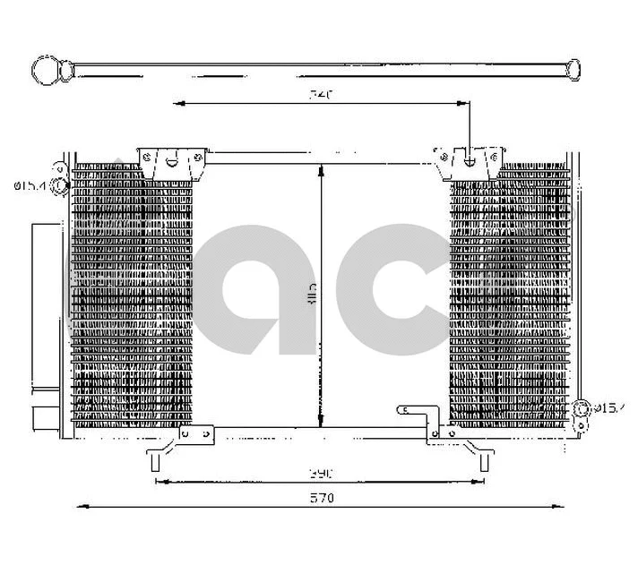 Condenseur, climatisation ACR 300400