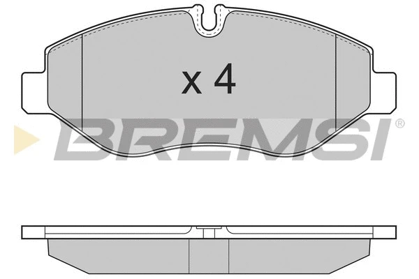 Kit de plaquettes de frein, frein à disque BREMSI BP3324