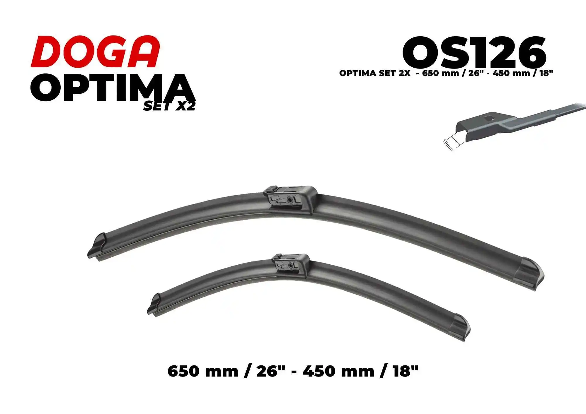 Balai d'essuie-glace DOGA OS126