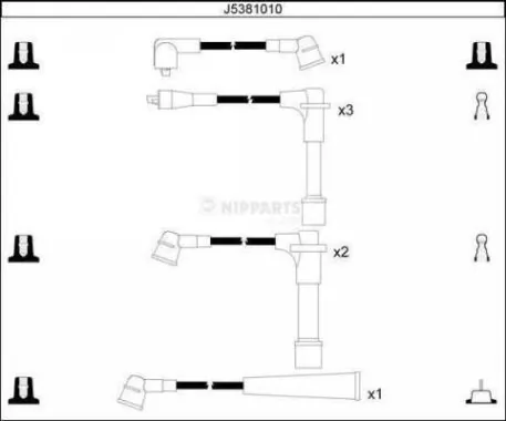 Kit de câbles d'allumage NIPPARTS J5381010