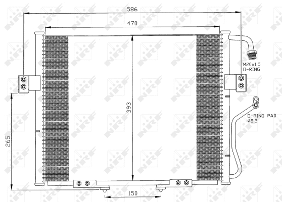 Condenseur, climatisation NRF 35399