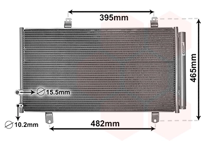 Condenseur, climatisation VAN WEZEL 53005696