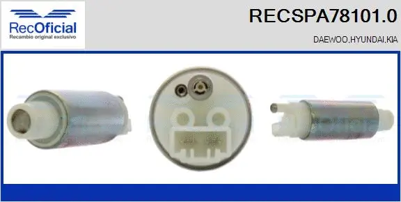 Pompe à carburant RECOFICIAL RECSPA78101.0