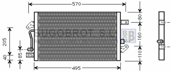 Condenseur, climatisation BUGOBROT 62-FT5241