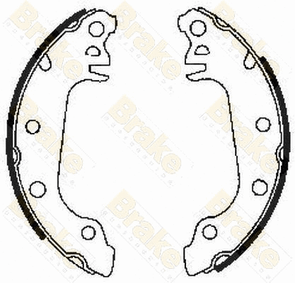 Jeu de mâchoires de frein Brake ENGINEERING SH2139