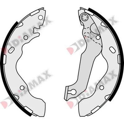 Jeu de mâchoires de frein DIAMAX N01306