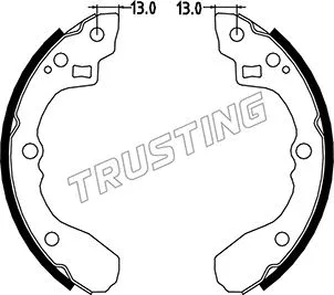 Jeu de mâchoires de frein TRUSTING 049.147
