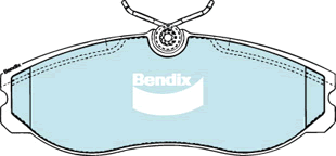 Kit de plaquettes de frein, frein à disque BENDIX-SEA DB1357 MKT