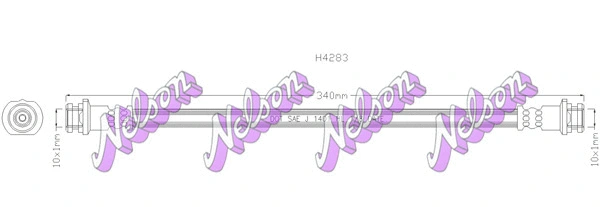 Flexible de frein KAWE H4283