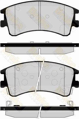 Kit de plaquettes de frein, frein à disque Brake ENGINEERING PA1537