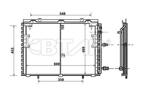 Condenseur, climatisation BTAP BMC819-004