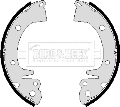 Jeu de mâchoires de frein BORG & BECK BBS6085