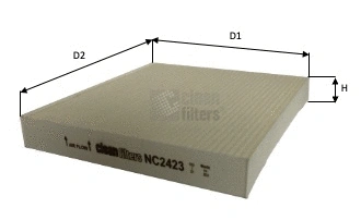Filtre, air de l'habitacle CLEAN FILTERS NC2423