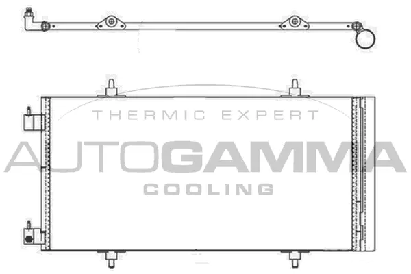 Condenseur, climatisation AUTOGAMMA 103226