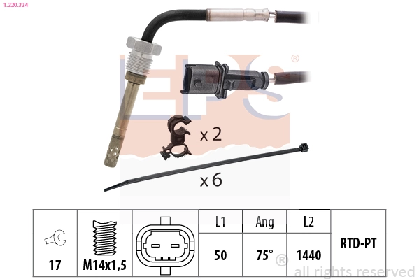 Capteur, température des gaz EPS 1.220.324