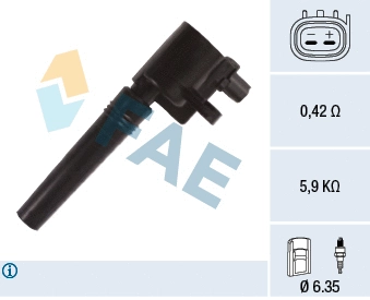 Bobine d'allumage FAE 80400