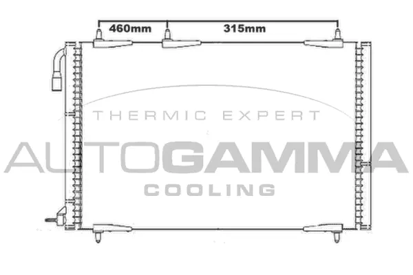 Condenseur, climatisation AUTOGAMMA 105589