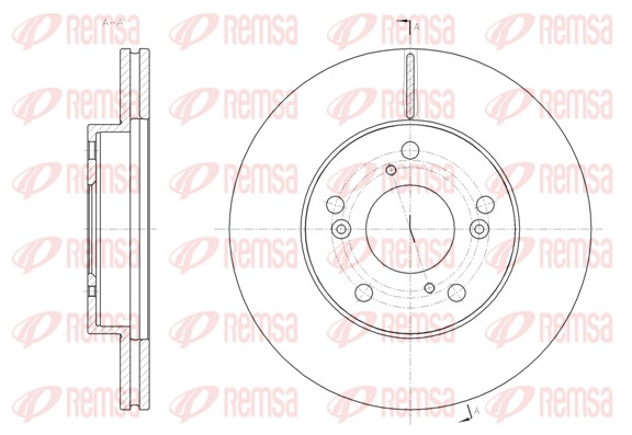 Disque de frein REMSA 61855.10