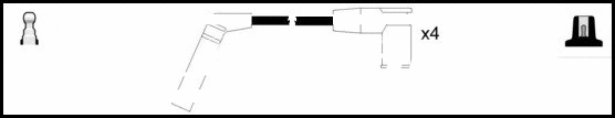Kit de câbles d'allumage LEMARK HOES917