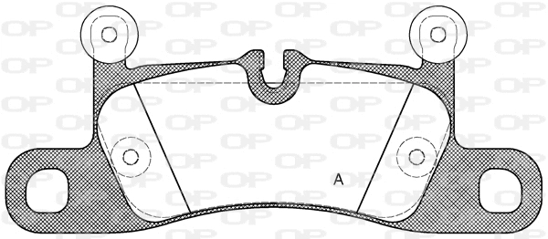Kit de plaquettes de frein, frein à disque OPEN PARTS BPA1379.10