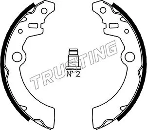 Jeu de mâchoires de frein TRUSTING 111.246