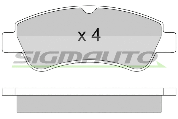 Kit de plaquettes de frein, frein à disque SIGMAUTO SPA928