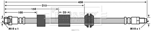 Flexible de frein BORG & BECK BBH7771
