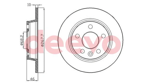 Disque de frein DEEVO BD32840