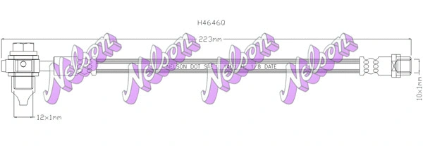 Flexible de frein KAWE H4646Q