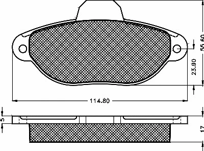Kit de plaquettes de frein, frein à disque BSF 10359