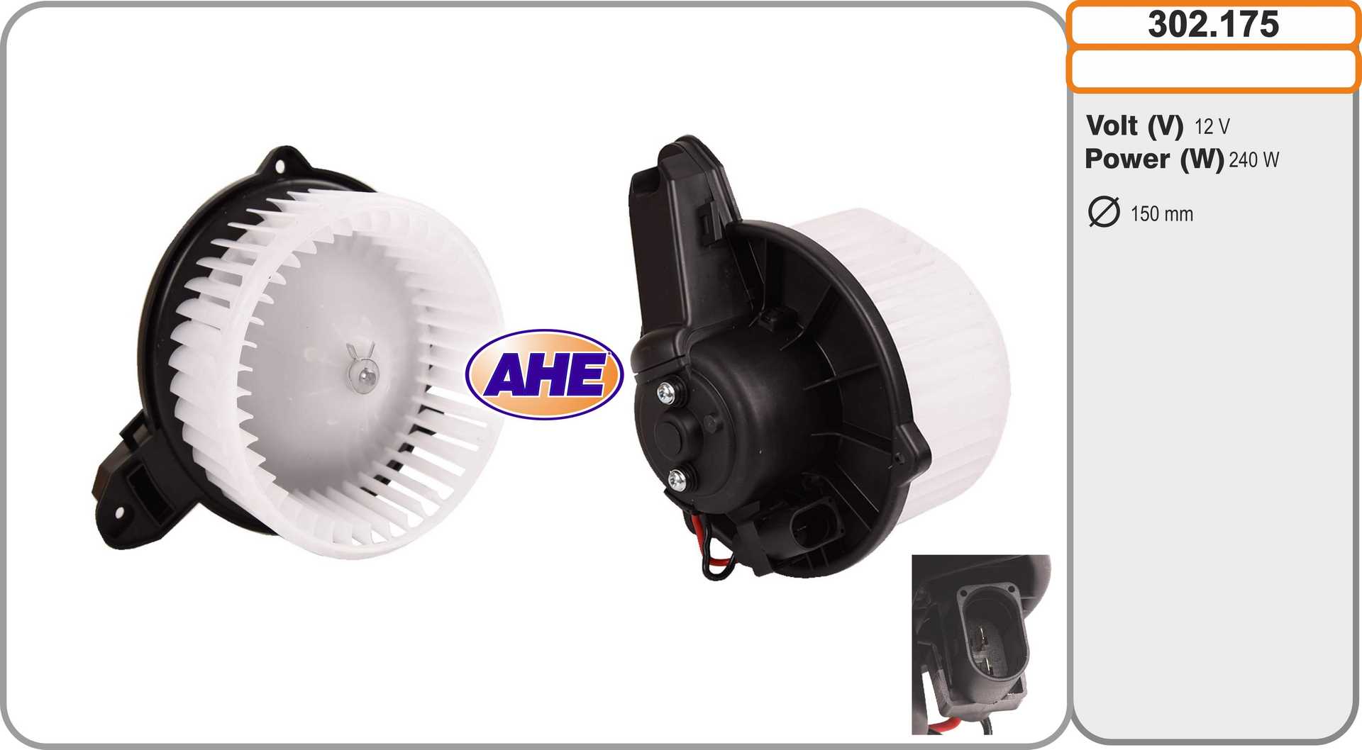 Pulseur d'air habitacle AHE 302.175