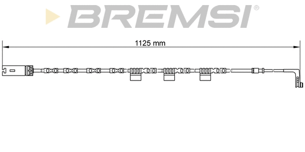 Contact d'avertissement, usure des plaquettes de frein BREMSI WI0646
