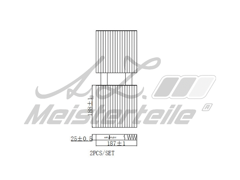 Filtre, air de l'habitacle A.Z. Meisterteile AZMT-41-010-1732