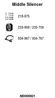 Silencieux central FA1 MD000821