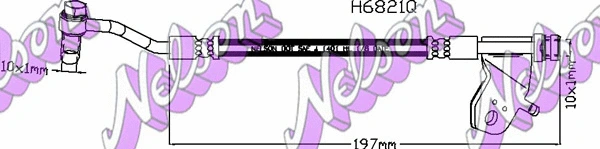 Flexible de frein KAWE H6821Q