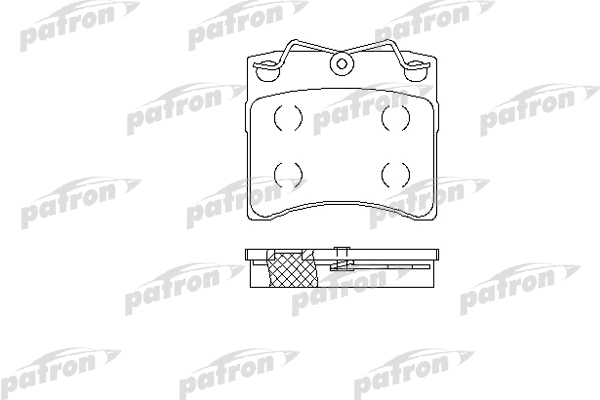 Kit de plaquettes de frein, frein à disque PATRON PBP722