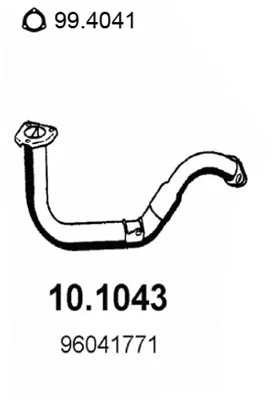 Tuyau d'échappement ASSO 10.1043
