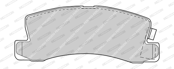 Kit de plaquettes de frein, frein à disque FERODO FDB478-D