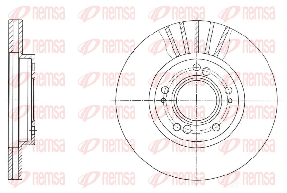 Disque de frein REMSA 61678.10