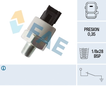 Indicateur de pression d'huile FAE 12549
