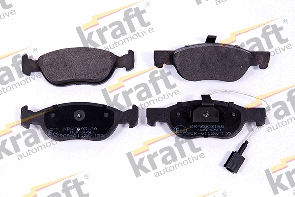 Kit de plaquettes de frein, frein à disque KRAFT AUTOMOTIVE 6003180