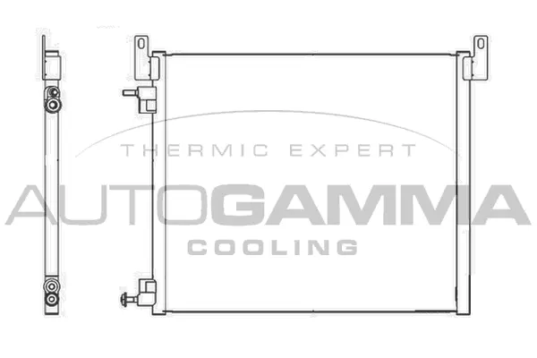 Condenseur, climatisation AUTOGAMMA 105508