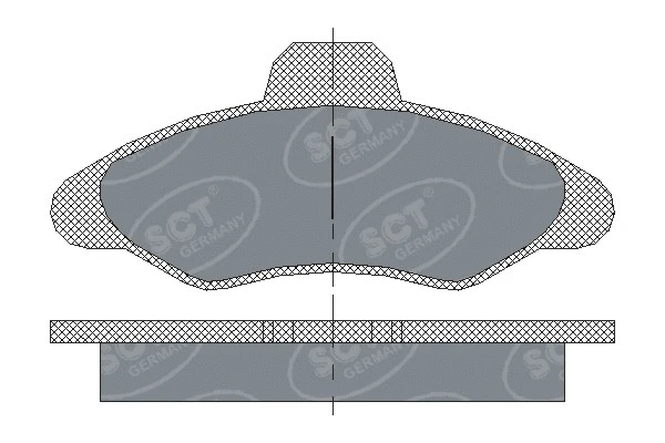 Kit de plaquettes de frein, frein à disque SCT - MANNOL SP 188 PR