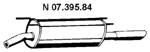 Silencieux arrière EBERSPÄCHER 07.395.84