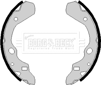 Jeu de mâchoires de frein BORG & BECK BBS6130