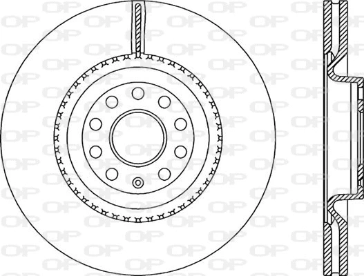 Disque de frein OPEN PARTS BDA2337.20