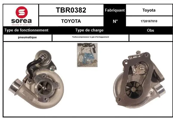 Turbocompresseur, suralimentation EAI TBR0382